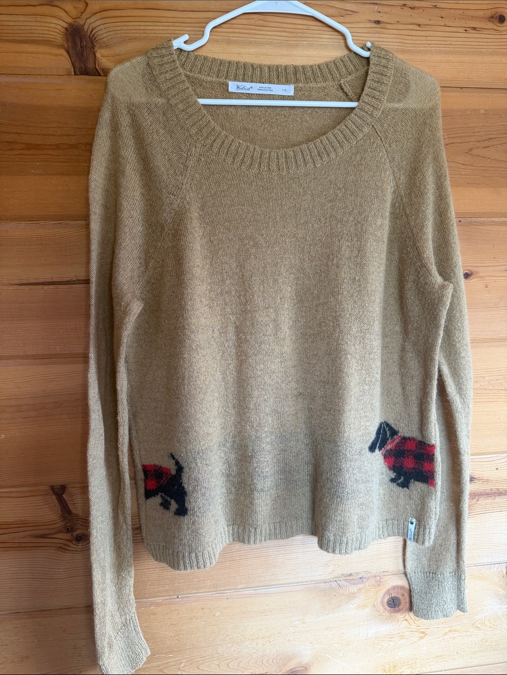 Woolrich dachshund dog sweater large wool - Picture 2 of 8